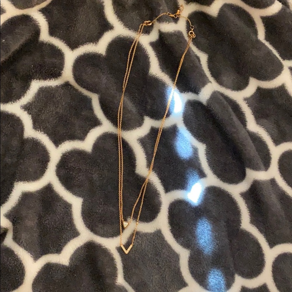 2 layer Gold necklace by Fossil